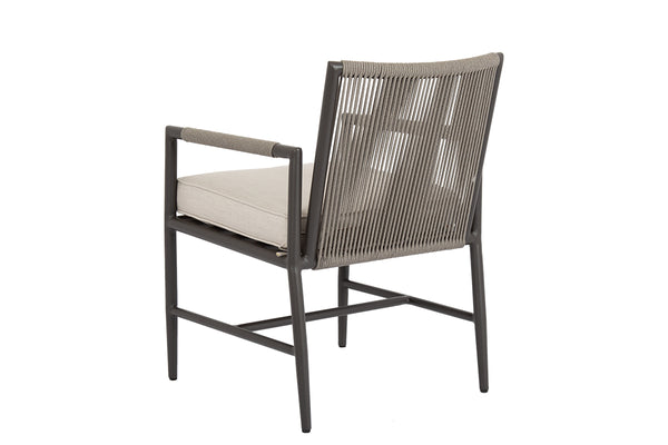 Safavieh Pietra Dining Chair In Echo Ash No Welt - Graphite | Sunset West - SW4601-1-EASH-STKIT