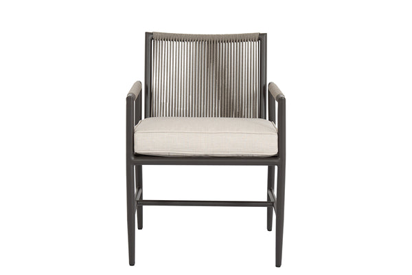 Safavieh Pietra Dining Chair In Echo Ash No Welt - Graphite | Sunset West - SW4601-1-EASH-STKIT