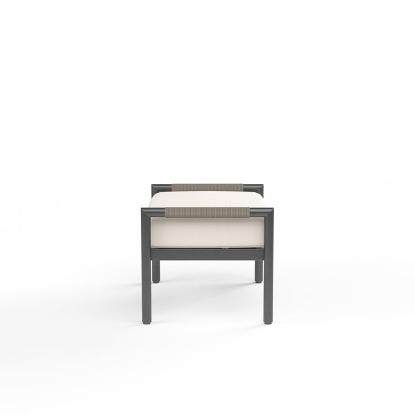 Safavieh Pietra Ottoman In Echo Ash No Welt - Graphite | Sunset West - SW4601-OTT-EAS-STKIT