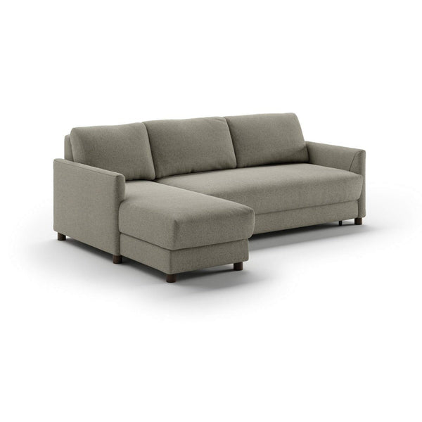Safavieh Pint LHF Chaise Openable + RHF Loveseat Sleeper Rene 03 / 110/6 Walnut | Luonto Furniture - PINT-FO+BHY-RENE/03-110/6-WA