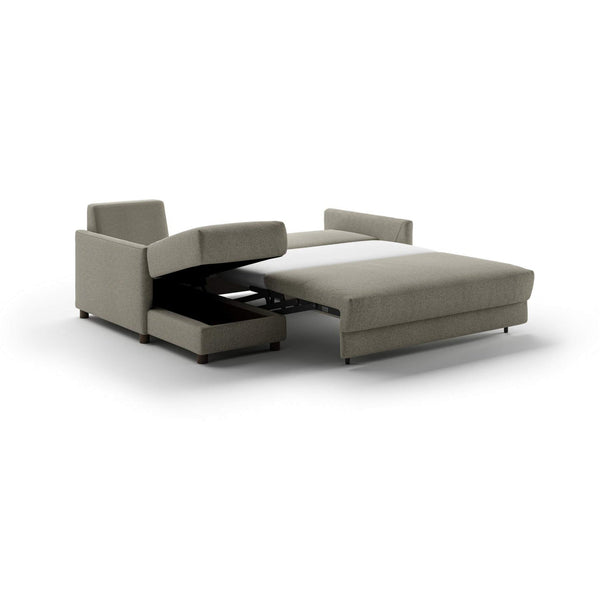 Safavieh Pint LHF Chaise Openable + RHF Loveseat Sleeper Rene 03 / 110/6 Walnut | Luonto Furniture - PINT-FO+BHY-RENE/03-110/6-WA