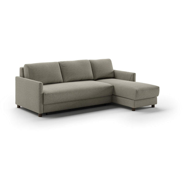Safavieh Pint LHF Loveseat Sleeper + RHF Chaise Openable Rene 03 - 110/6 Walnut | Luonto Furniture - PINT-BHY+FO-RENE/03-110/6-WA