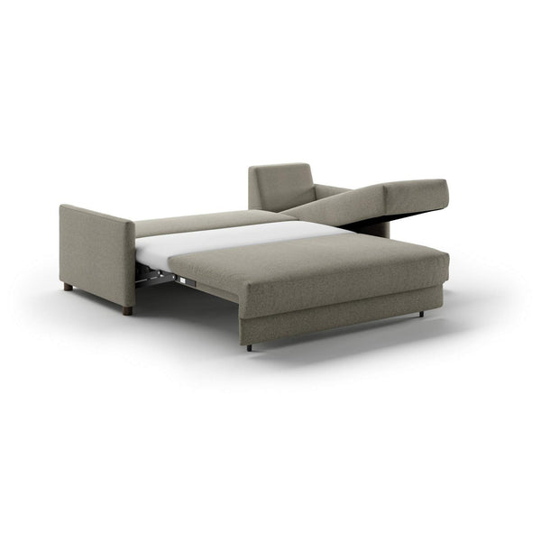 Safavieh Pint LHF Loveseat Sleeper + RHF Chaise Openable Rene 03 - 110/6 Walnut | Luonto Furniture - PINT-BHY+FO-RENE/03-110/6-WA