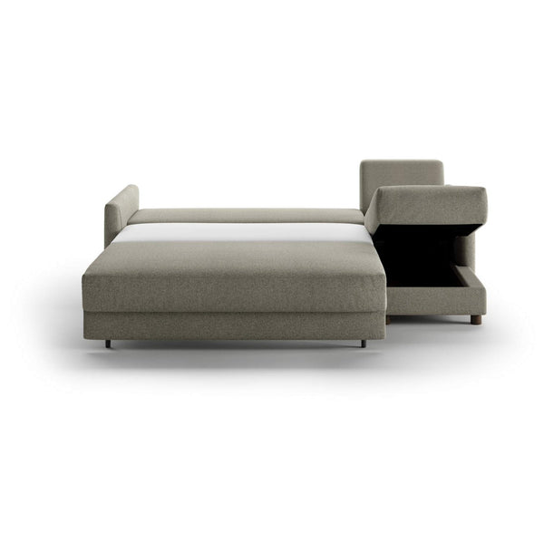 Safavieh Pint LHF Loveseat Sleeper + RHF Chaise Openable Rene 03 - 110/6 Walnut | Luonto Furniture - PINT-BHY+FO-RENE/03-110/6-WA