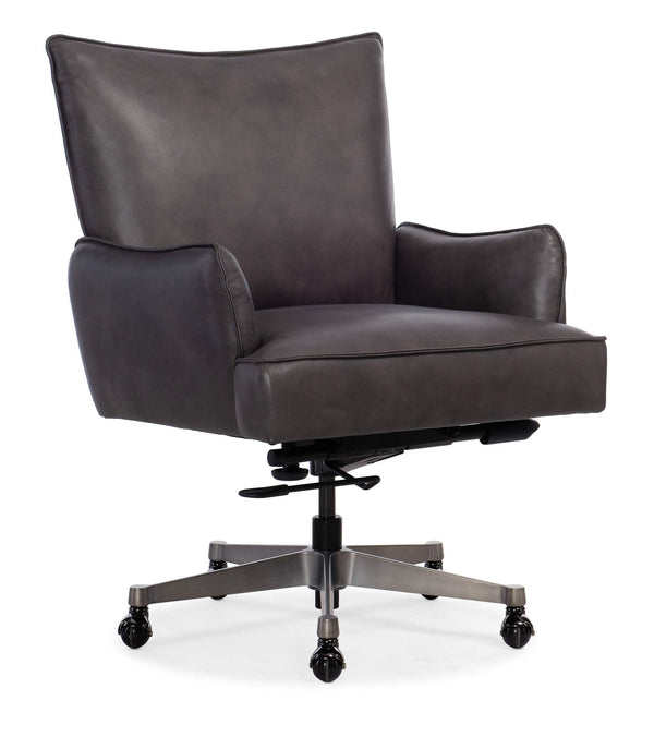 Safavieh Quinn Executive Swivel Tilt Chair - Grey | Hooker Furniture - EC426-095