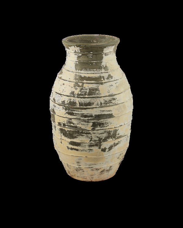 Safavieh Ragusa Large Antique White Urn - Ivory | Currey & Co - 2200-0060