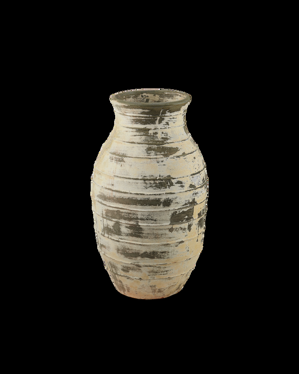 safavieh Ragusa Large Antique White Urn - Ivory | Currey & Co - 2200-0060