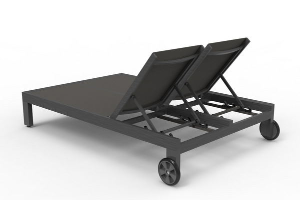 Safavieh Redondo Adjustable Double Sling Chaise - Slate | Sunset West - SW3801-99