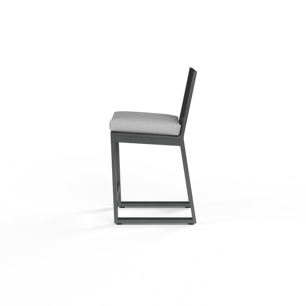 Safavieh Redondo Barstool In Cast Silver No Welt - Slate | Sunset West - SW3801-7B-SLVR-STKIT
