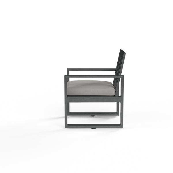 Safavieh Redondo Dining Chair In Cast Silver No Welt - Slate | Sunset West - SW3801-1-SLVR-STKIT