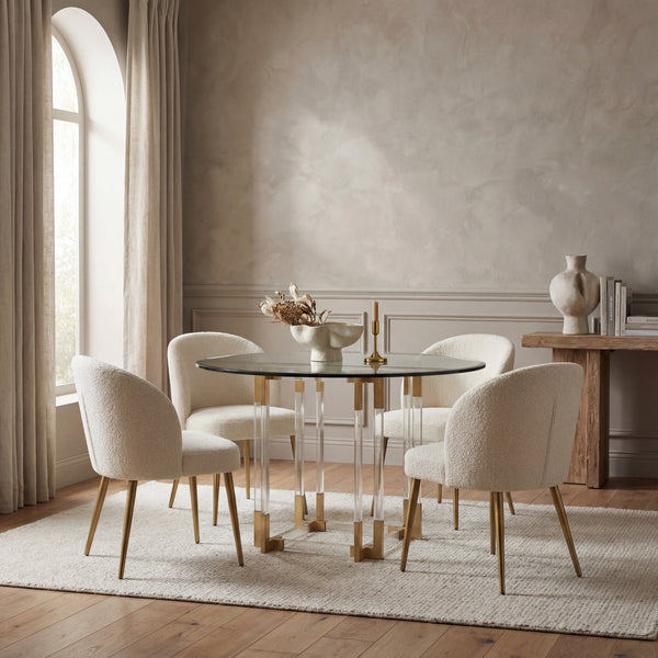 Safavieh Reiner Round Acrylic Dining Table | Safavieh Couture - DUP1006