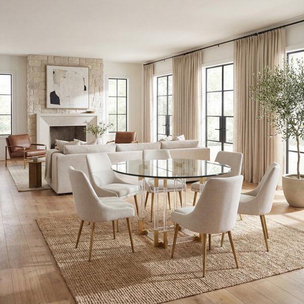 Safavieh Reiner Round Acrylic Dining Table | Safavieh Couture - DUP1006