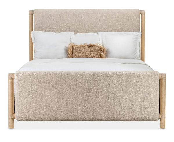 Safavieh Retreat King Upholstered Panel Bed - Beige | Hooker Furniture - 6950-90366-80