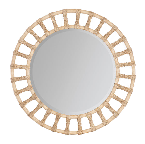safavieh Retreat Pole Rattan Accent Mirror | Hooker - 6950-90005-80