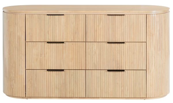 safavieh Rikki Fluted 6 Drawer Dresser | Safavieh Couture - SFV4250