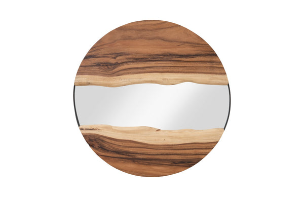 safavieh River Mirror Natural Round | Phillips Collection - TH103482