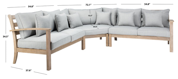 Safavieh Rosabecca Patio Sectional Sofa | Safavieh Couture - DUP1000