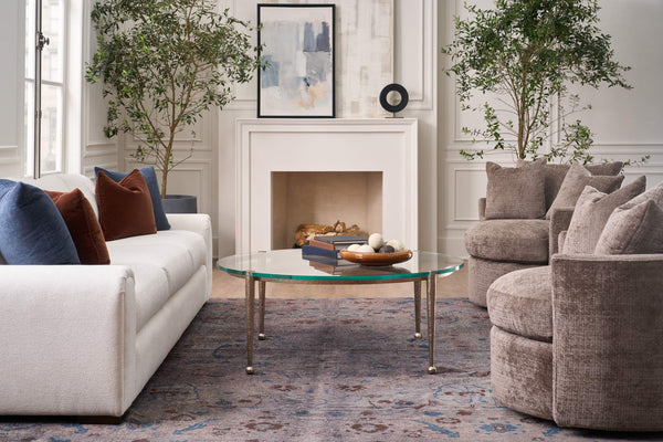 Safavieh Round Glass Top Cocktail Table | Century Furniture - CAA-603