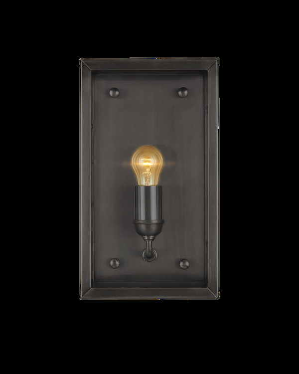 Safavieh Royster Black Outdoor Wall Sconce | Currey & Co - 5500-0053