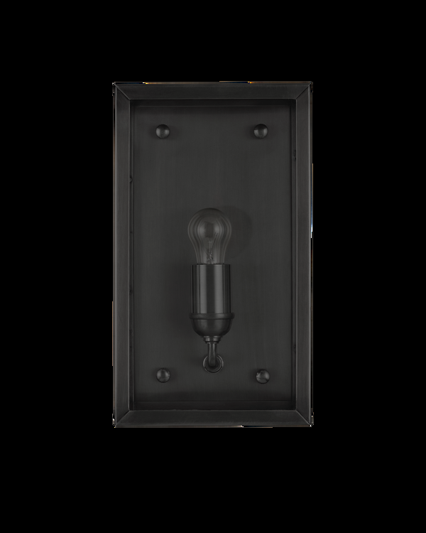 Safavieh Royster Black Outdoor Wall Sconce | Currey & Co - 5500-0053