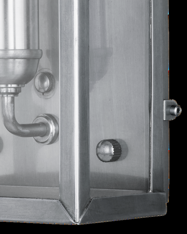 Safavieh Royster Silver Outdoor Wall Sconce | Currey & Co - 5500-0054