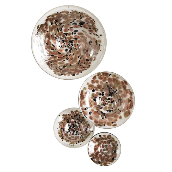 Safavieh S/4 Glass Wall Mushrooms-Metallic | Global Views - 8.81937