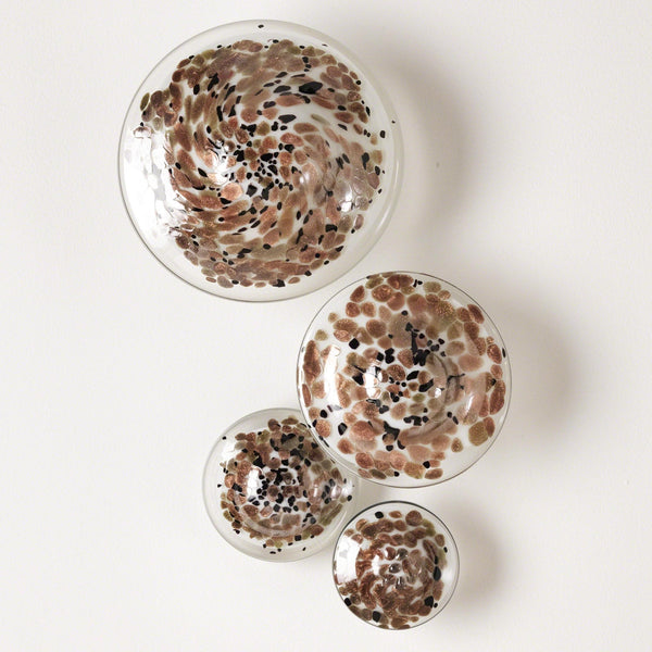 safavieh S/4 Glass Wall Mushrooms-Metallic | Global Views - 8.81937