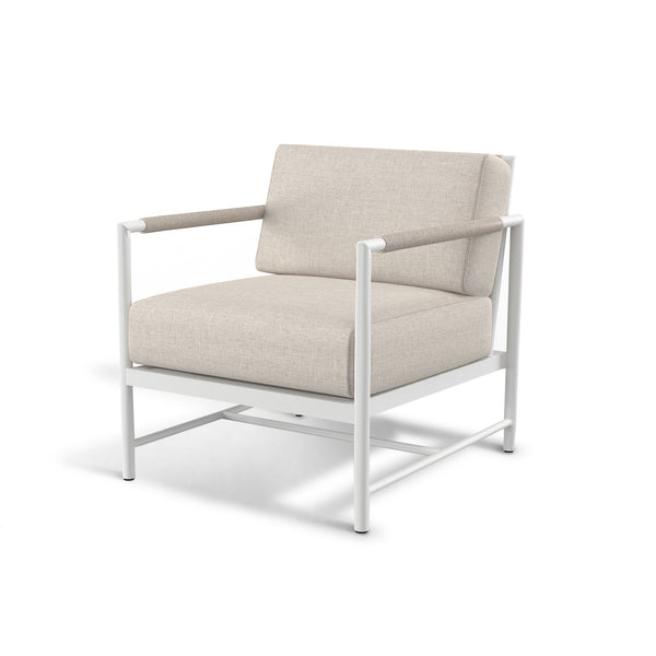 safavieh Sabbia Club Chair in Echo Ash No Welt - White | Sunset West - SW4901-21-EASH-STKIT