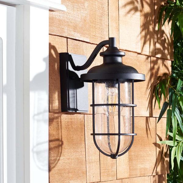 Safavieh Safavieh Adelle Outdoor Wall Sconce - Black (Set Of 2)