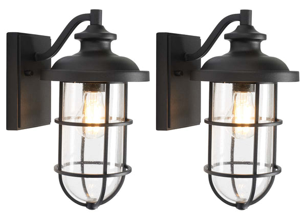 Safavieh Safavieh Adelle Outdoor Wall Sconce - Black (Set Of 2)