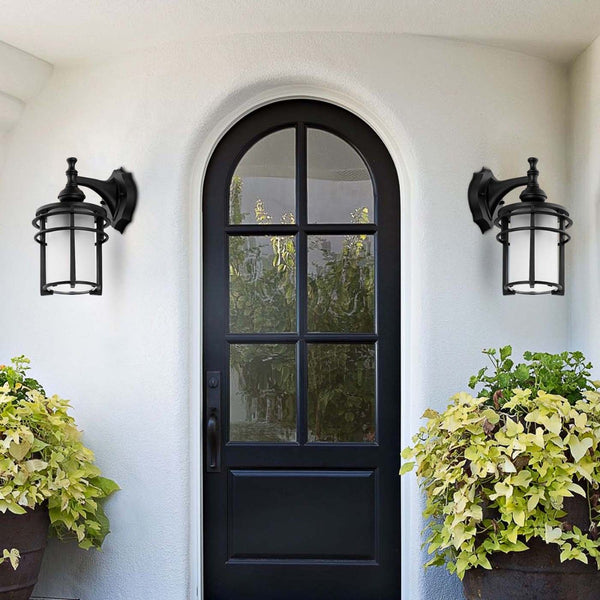 Safavieh Safavieh Adisyn Outdoor Wall Sconce - Black (Set Of 2)