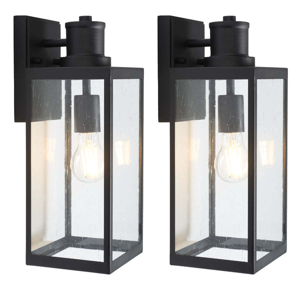 Safavieh Safavieh Agni Outdoor Wall Sconce - Black (Set Of 2)