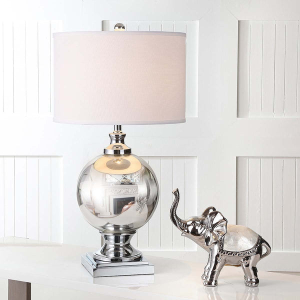 Safavieh Safavieh Alcott 28 Inch H Mercury Glass Table Lamp -Silver