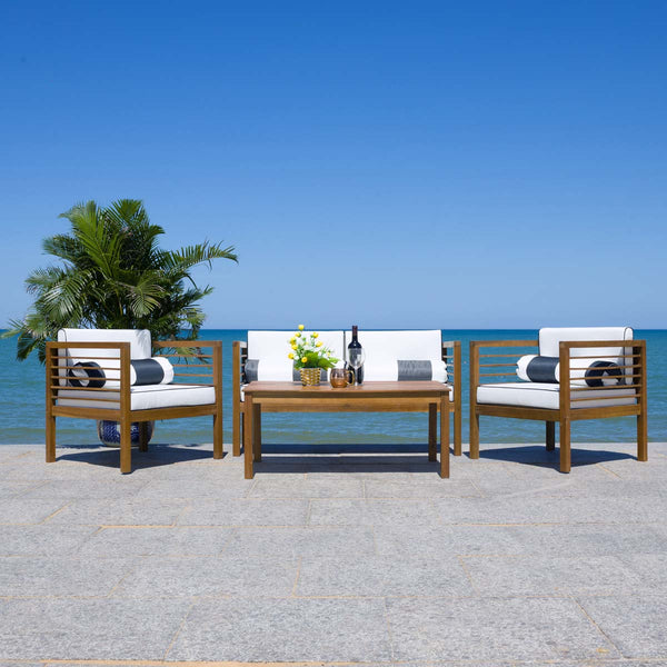 Safavieh Safavieh Alda 4 Pc Living Set - Natural / Beige