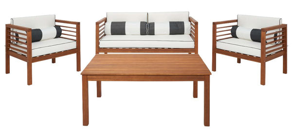 safavieh Safavieh Alda 4 Pc Living Set - Natural / Beige