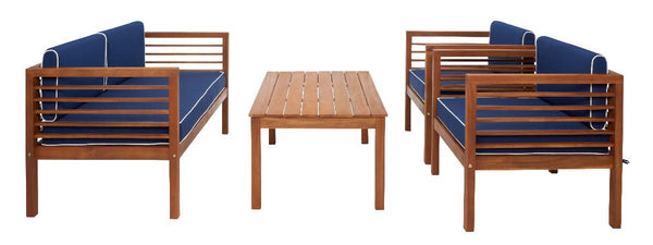 Safavieh Safavieh Alda 4 Pc Living Set - Natural / Navy