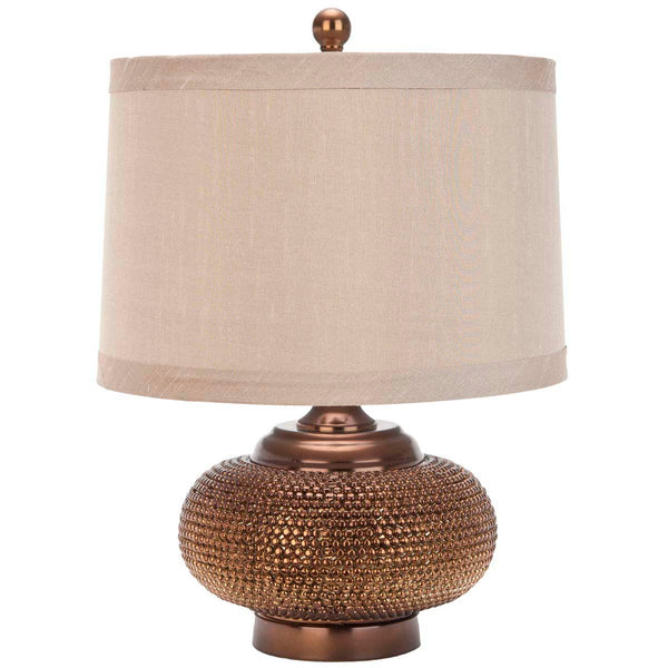 safavieh Safavieh Alexis 19 Inch H Gold Bead Lamp - Taupe