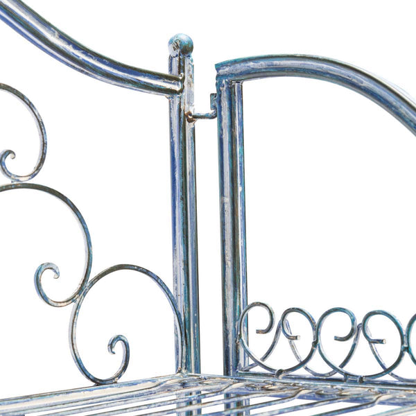 Safavieh Safavieh Amaris Wrought Iron? 4 Tier Outdoor Bakers Rack - Mossy Blue
