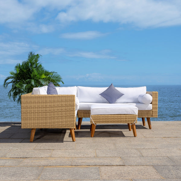 Safavieh Safavieh Analon Outdoor Sectional - Natural / White