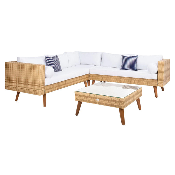 safavieh Safavieh Analon Outdoor Sectional - Natural / White