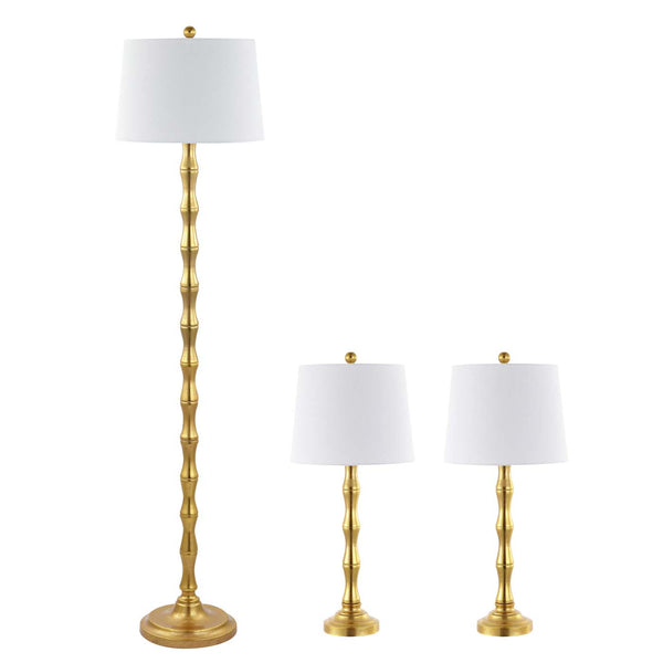 safavieh Safavieh Aurelia Floor And Table Lamp Set - Gold