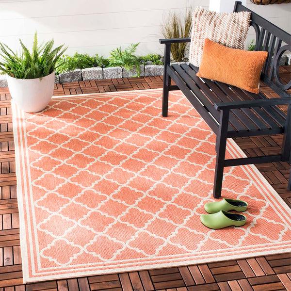 safavieh Safavieh Beach House Rug BHS121P - Rust / Creme