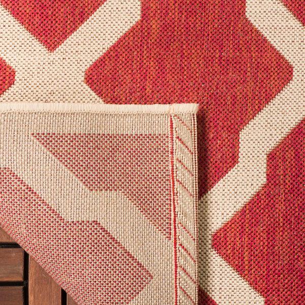 Safavieh Safavieh Beach House Rug BHS122Q - Red / Creme