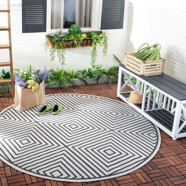 Safavieh Safavieh Beach House Rug BHS123A - Light Grey / Charcoal