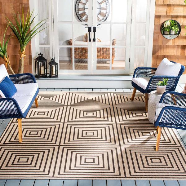 Safavieh Safavieh Beach House Rug BHS123U - Creme / Brown