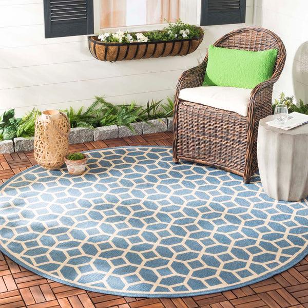 safavieh Safavieh Beach House Rug BHS127M - Blue / Creme