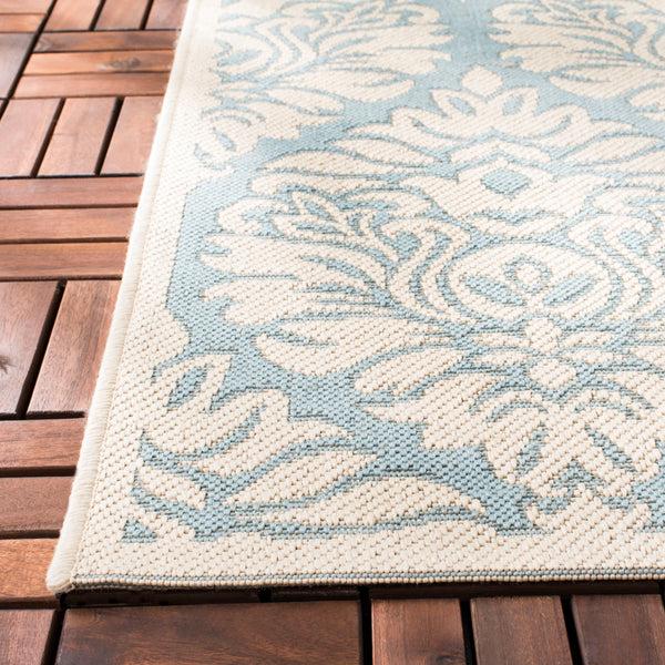 Safavieh Safavieh Beach House Rug BHS135K - Aqua / Cream