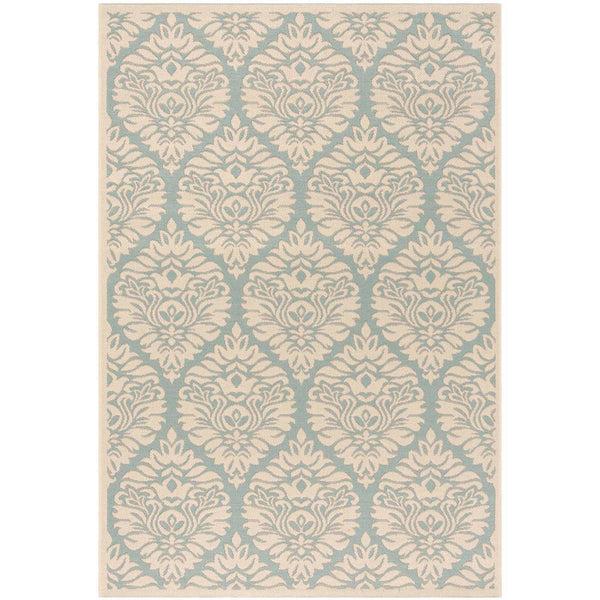 Safavieh Safavieh Beach House Rug BHS135K - Aqua / Cream