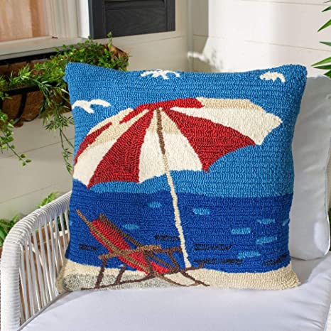 Safavieh Safavieh Beach Lounge Pillow-Marine/Red (Set Of 2)