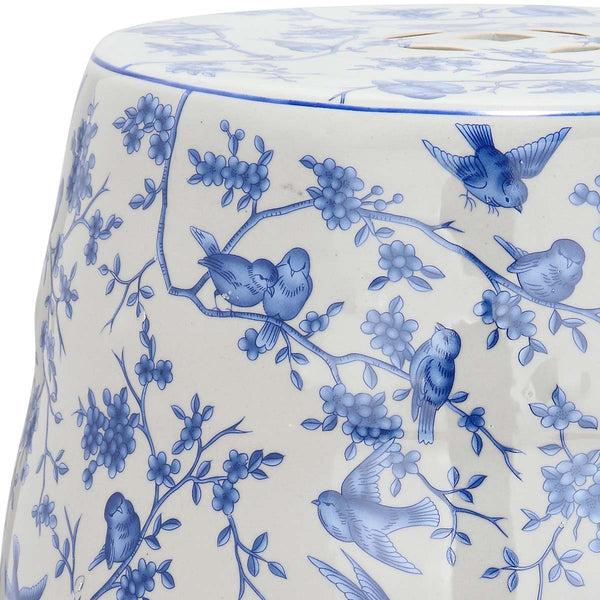 Safavieh Blue Birds Garden Stool | Safavieh - ACS4514